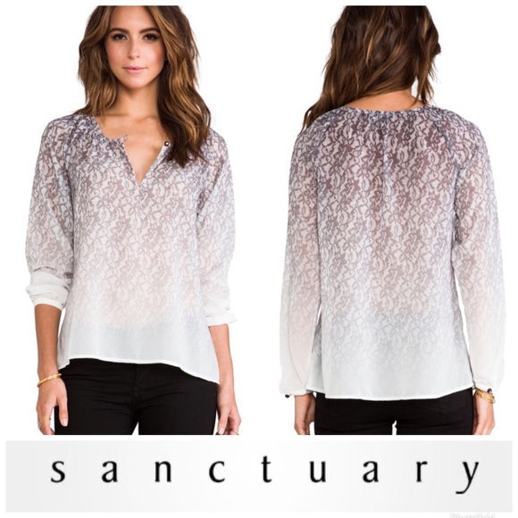 Sanctuary Tops - Sanctuary | Ombre Gypsy Floral Sheer Blouse Top